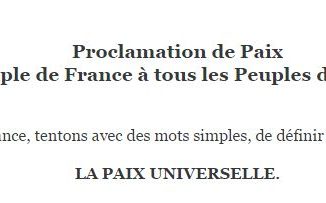 proclamationpaix