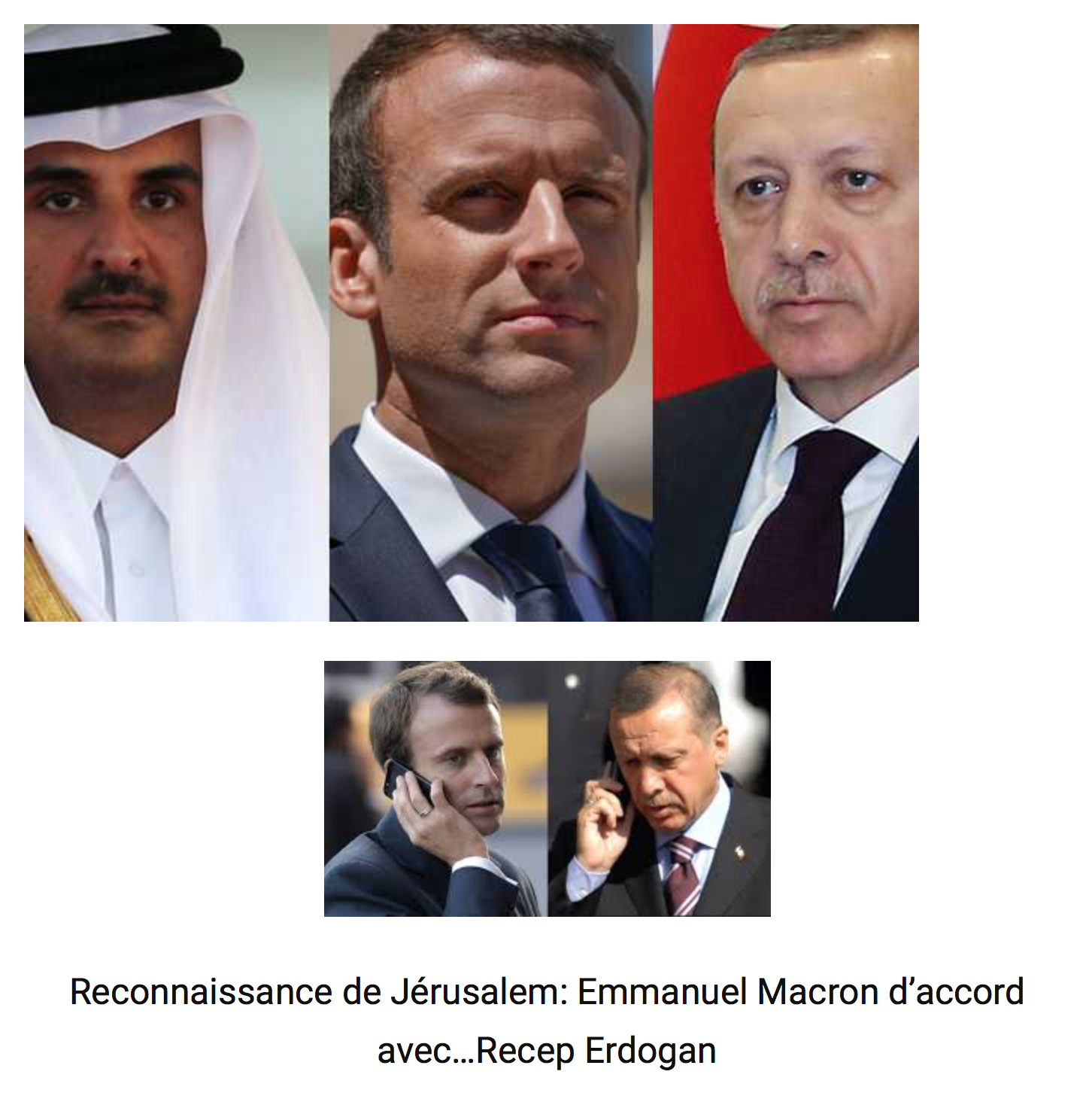 Morts de rire : Macron complote avec l’islamiste Erdogan pour faire changer d’avis Trump !