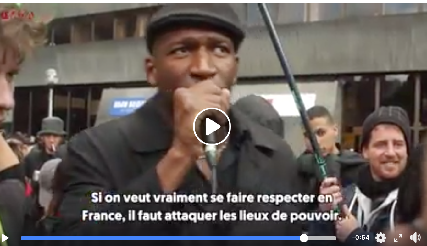 Jonction « Adama Traoré » (banlieues) et Gilets jaunes gauchos : appel à renverser le pouvoir !
