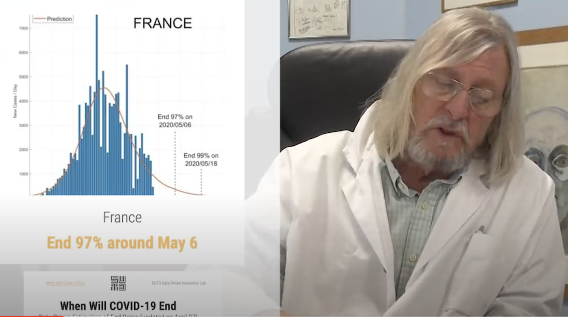 Didier Raoult : si tout va bien, l’épidémie sera pratiquement finie le 19 mai en France