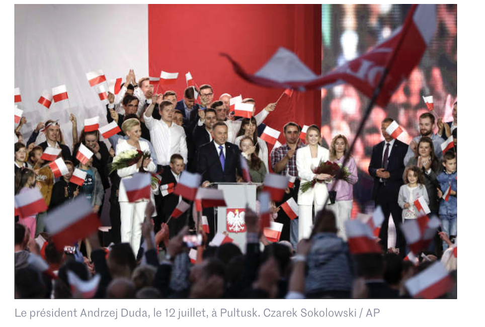 Génial, l’anti-UE Duda ré-élu en Pologne ! Quelle claque pour les mondialistes ! Champagne !