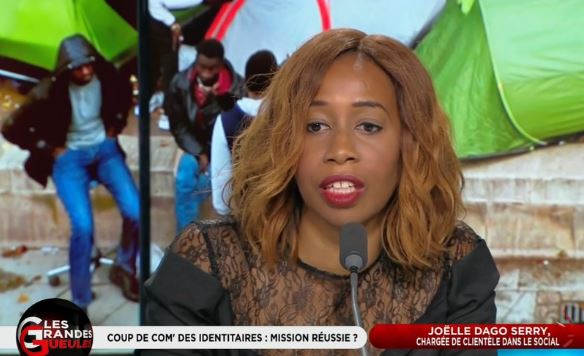 La racisée embourgeoisée Dago-Serry fait la leçon à un éboueur blanc