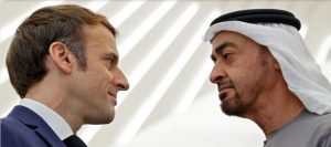 Macron avec le president des Emirats arabes unis