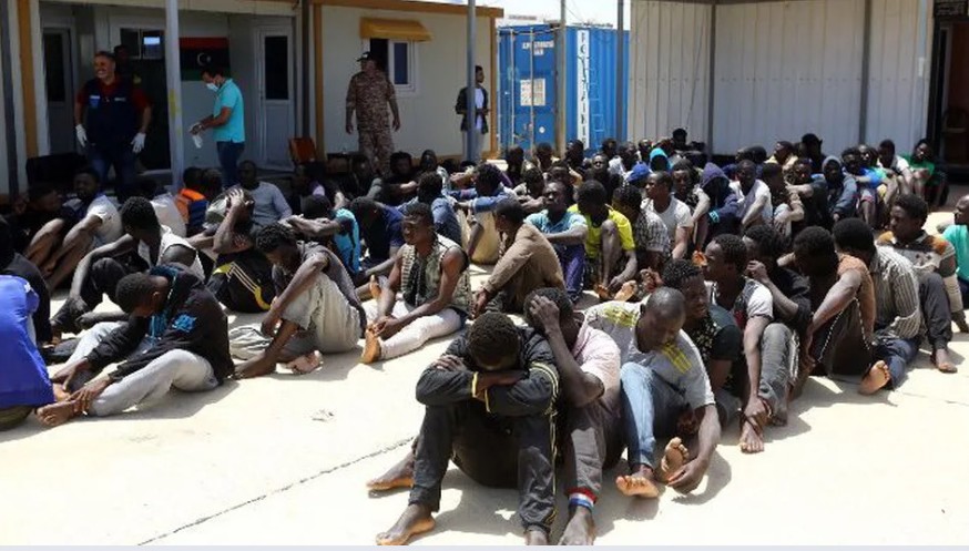 Migrants africains detenus en Liibye