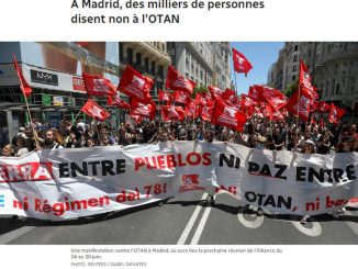 Manifestation anti-Otan à Madrid