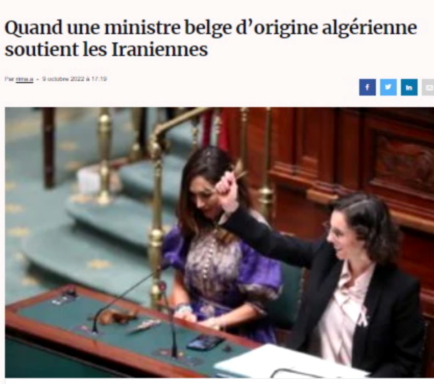 La ministre belge des Affaires etrangeres 