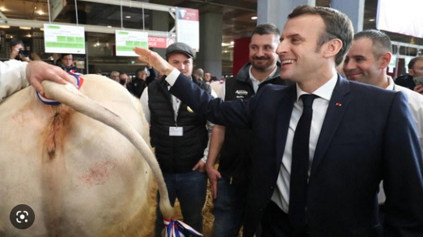 Macron au Salon de l'agriculture 2023 