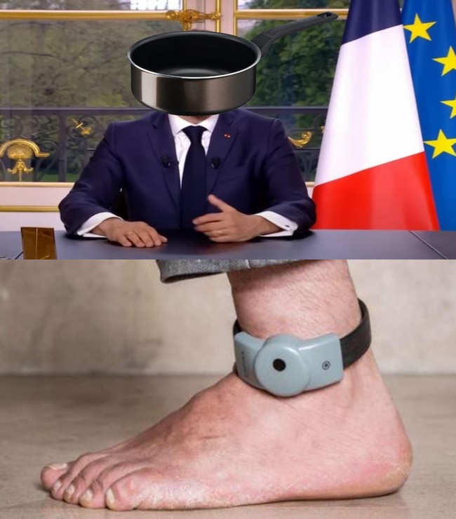 Image assemblage casserole et bracelet pour président français