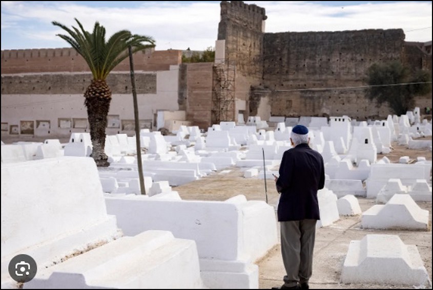 Cimetière juif à Meknès au Maroc