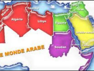 Carte géographique du monde dit arabe
