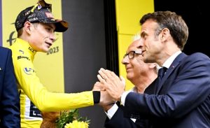 Macron au Tour de France
