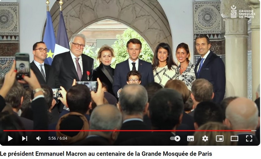 Macron à la mosquée de Paris
