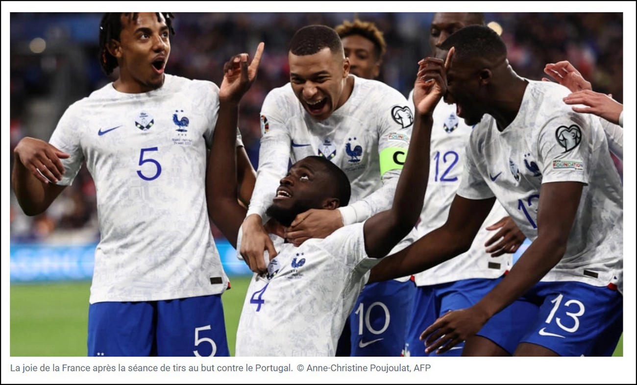 Séance tirs au but France-Portugal