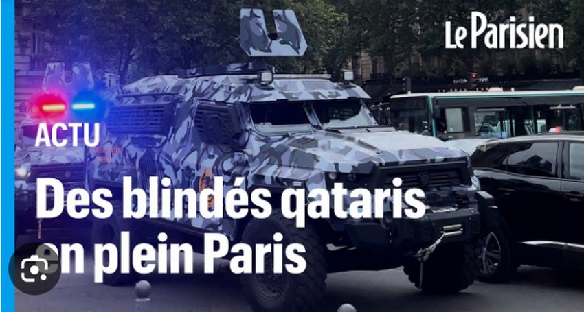 Policiers qataris à Paris JO 2024