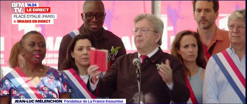 Mélenchon meeting 1ᵉʳ mai 2025