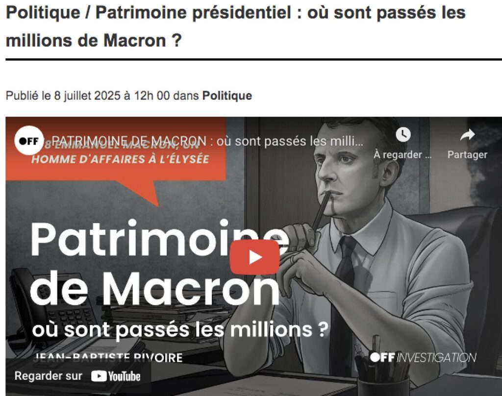 Où sont passés les millions de Macron ???
